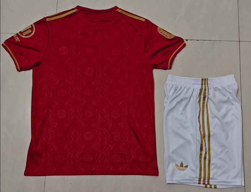 125th Anniversary Edition Bayern München Red Soccer Uniform-718