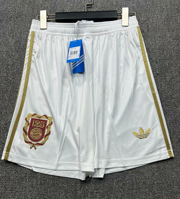 125th Anniversary Edition Bayern München White Thailand Soccer Shorts