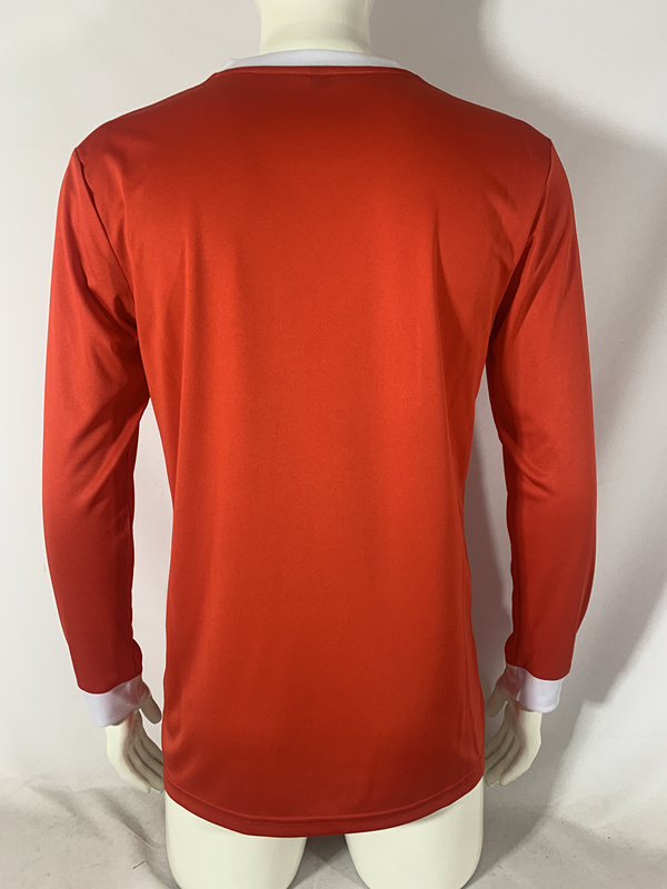 1982-85 Retro version Club Atlético Independiente Home Red Thailand LS Soccer Jersey AAA-503