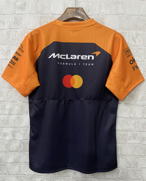 (Crew Neck)2025 F1 McLaren Orange&Black Formula One Racing Suit