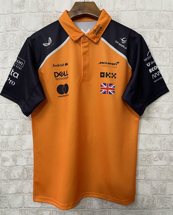 (With collar)2025 F1 McLaren #4 Orange Black Formula One Racing Suit