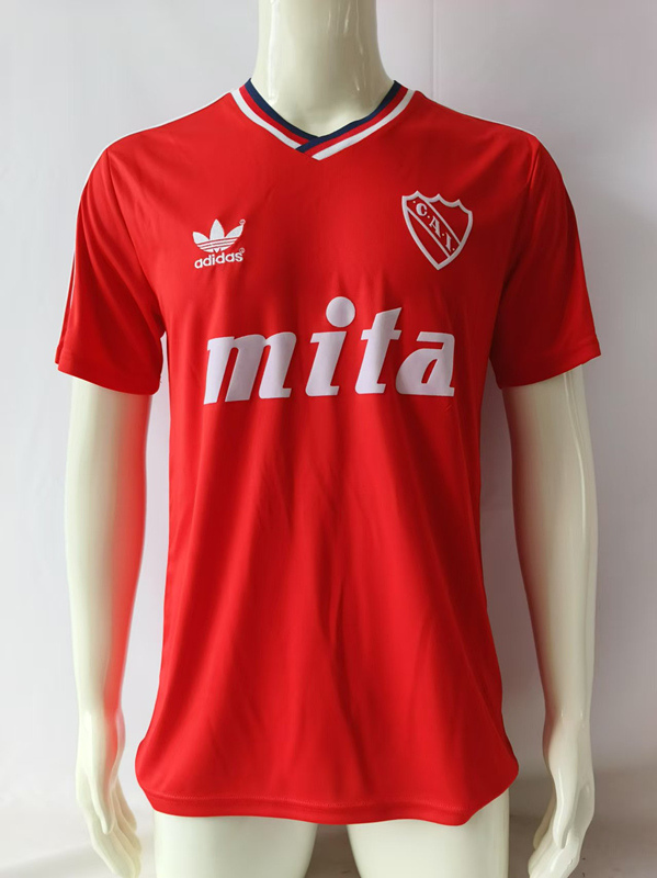 1989-90 Retro version Club Atlético Independiente Home Red Thailand Soccer Jersey AAA-503