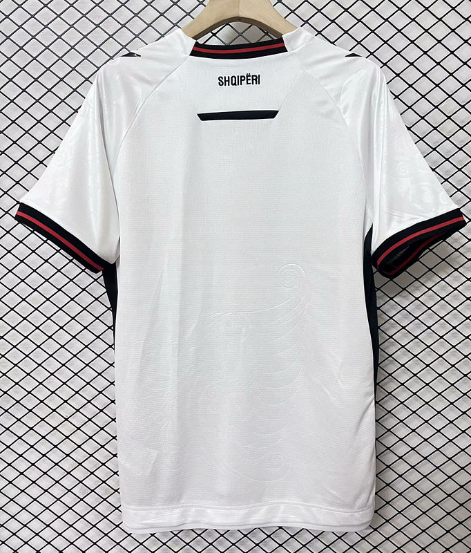 2025-2026 Albania 2nd Away White Thailand Soccer Jersey AAA