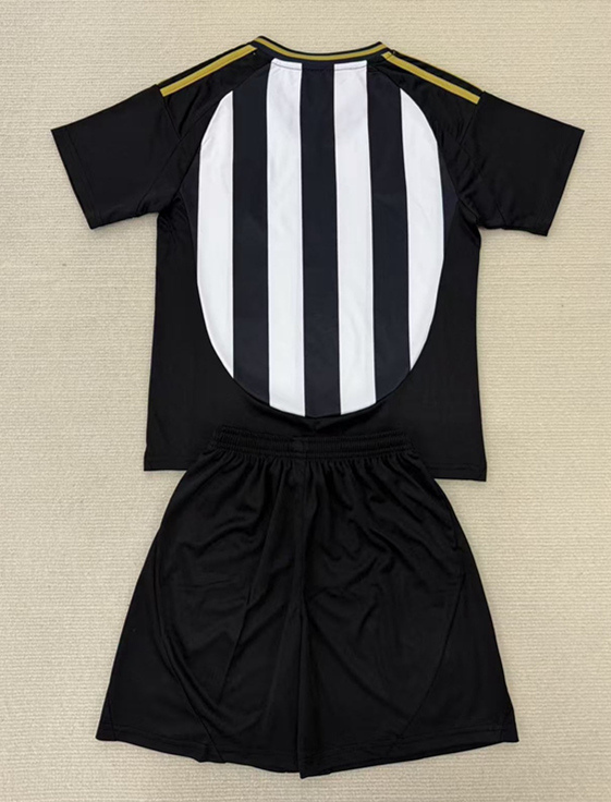 2025-26 Atlético Mineiro Home Black&White Kids/Youth Soccer Uniform-AY