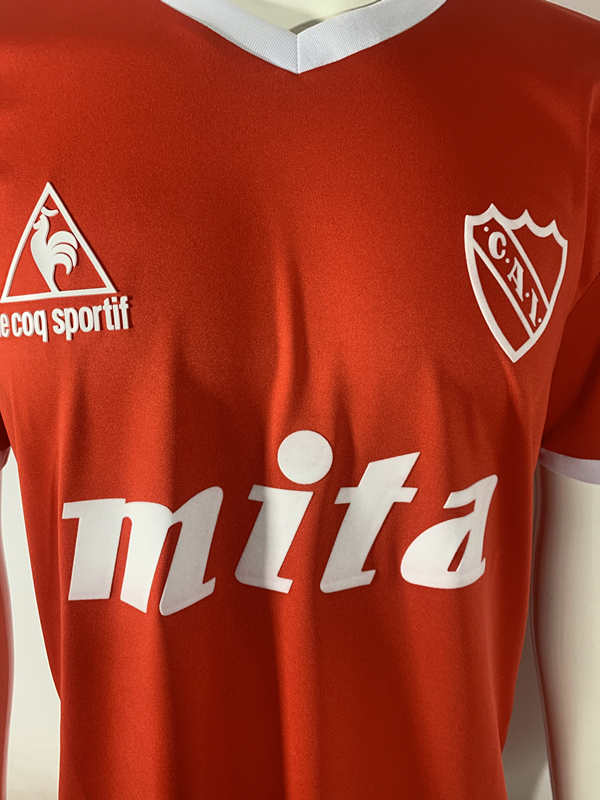 1986-88 Retro version Club Atlético Independiente Home Red Thailand Soccer Jersey AAA-503