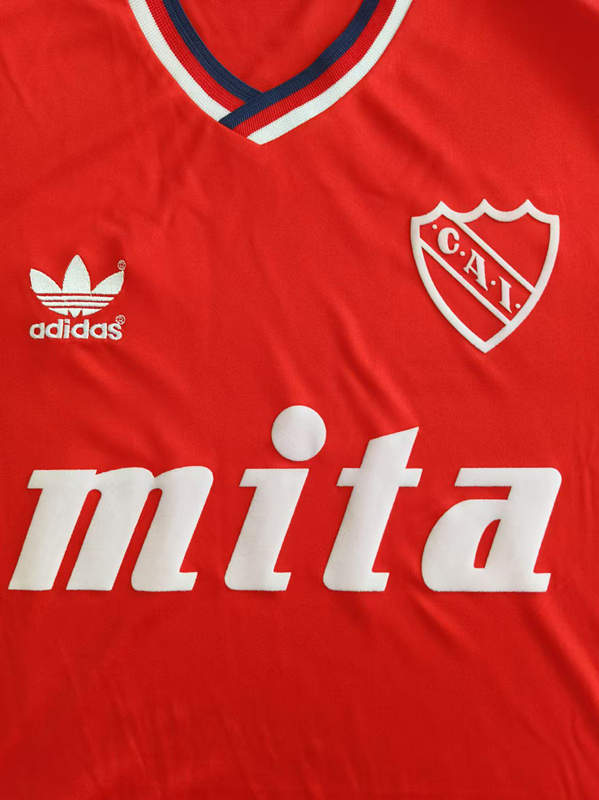 1989-90 Retro version Club Atlético Independiente Home Red Thailand Soccer Jersey AAA-503