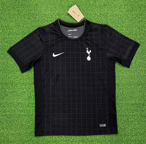 (s-4xl)2025-26 Tottenham Hotspur Away Black Thailand Soccer Jersey AAA-403