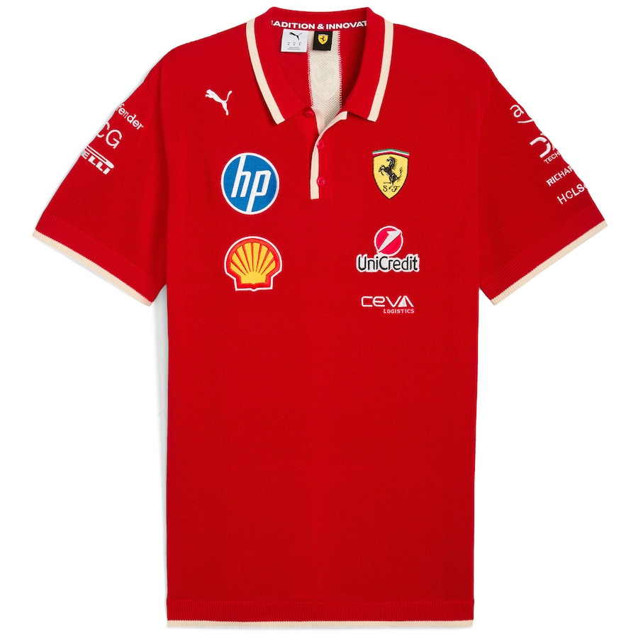 (S-5XL) 2025 Ferrary Red Formula One Racing Suit(With collar)