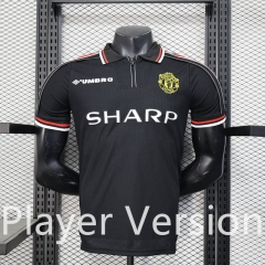 Player version 2025-26 Manchester United Black Thailand Soccer Jersey-888