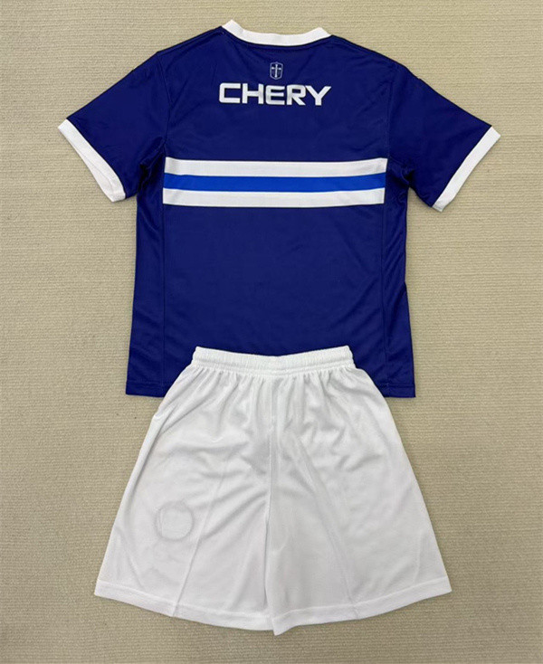 2025-26 CD Universidad Católica Away Blue Kids/Youth Soccer Uniform-AY