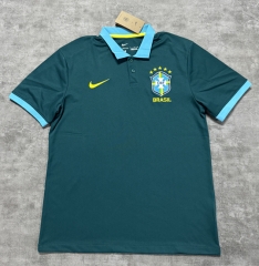 (S-4XL) 26-27 Brazil Green Thailand Polo Uniform-4506 (S-4XL) 26-27 Brazil Green Thailand Polo Uniform-4506