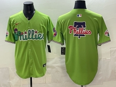 (Logo5) Philadelphia Phillies 6th Generation Green MLB Jersey- 0840 (Logo5) Philadelphia Phillies 6th Generation Green MLB Jersey- 0840