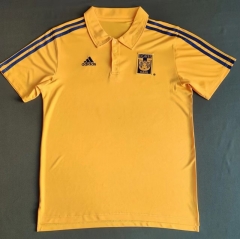 26-27 Tigres UANL Yellow Thailand Polo Shirt-912 26-27 Tigres UANL Yellow Thailand Polo Shirt-912
