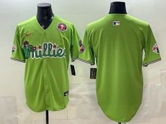 (Logo2) Philadelphia Phillies 6th Generation Green MLB Jersey- 0840 (Logo2) Philadelphia Phillies 6th Generation Green MLB Jersey- 0840