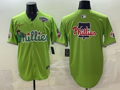 (Logo6) Philadelphia Phillies 6th Generation Green MLB Jersey- 0840 (Logo6) Philadelphia Phillies 6th Generation Green MLB Jersey- 0840