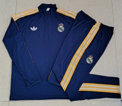 26-27 Real Madrid Royal Blue Thailand Soccer Tracksuit-815 26-27 Real Madrid Royal Blue Thailand Soccer Tracksuit-815