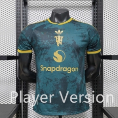 Player Version 26-27 Special Edition Manchester United Dark Green Soccer Jersey-888 Player Version 26-27 Special Edition Manchester United Dark Green Soccer Jersey-888