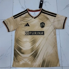 (S-4XL) 26-27 St. Louis City SC Home Yellow Thailand Soccer Jersey AAA-2483