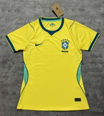 2026 Brazil Home Yellow Thailand Women Soccer Jersey AAA-4506 2026 Brazil Home Yellow Thailand Women Soccer Jersey AAA-4506