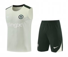 26-27 Chelsea Light Green Thailand Soccer Vest Uniform-418 26-27 Chelsea Light Green Thailand Soccer Vest Uniform-418