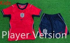 Player Version 26-27 England Away Red Kids/Youth Soccer Uniform-9926 Player Version 26-27 England Away Red Kids/Youth Soccer Uniform-9926