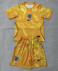 26-27 England Goalkeeper Yellow Soccer Uniform-AY 26-27 England Goalkeeper Yellow Soccer Uniform-AY