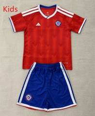 26-27 Chile Home Red Kids/Youth Soccer Uniform-AY 26-27 Chile Home Red Kids/Youth Soccer Uniform-AY