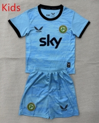 26-27 Ireland Goalkeeper Blue Kids/Youth Soccer Uniform-AY 26-27 Ireland Goalkeeper Blue Kids/Youth Soccer Uniform-AY
