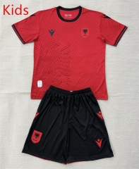 26-27 Albania Home Red Kids/Youth Soccer Uniform-AY 26-27 Albania Home Red Kids/Youth Soccer Uniform-AY