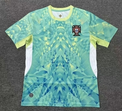 (S-4XL) 26-27 Portugal Goalkeeper Light Green Thailand Soccer Jersey AAA-2483 (S-4XL) 26-27 Portugal Goalkeeper Light Green Thailand Soccer Jersey AAA-2483