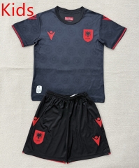 26-27 Albania Third Away Black Kids/Youth Soccer Uniform-AY 26-27 Albania Third Away Black Kids/Youth Soccer Uniform-AY
