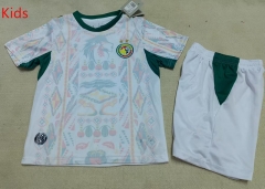 26-27 Senegal Home White Kids/Youth Soccer Uniform-507 26-27 Senegal Home White Kids/Youth Soccer Uniform-507