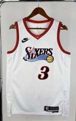 2026 Season Retro Philadelphia 76ers #3 White NBA Jersey - 311 2026 Season Retro Philadelphia 76ers #3 White NBA Jersey - 311