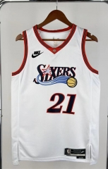 2026 Season Retro Philadelphia 76ers #21 White NBA Jersey - 311 2026 Season Retro Philadelphia 76ers #21 White NBA Jersey - 311