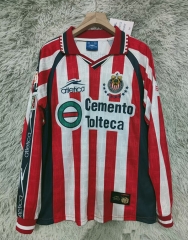 Retro Edition 99-00 Deportivo Guadalajara Red&White LS Thailand Soccer Jersey AAA-9755 Retro Edition 99-00 Deportivo Guadalajara Red&White LS Thailand Soccer Jersey AAA-9755