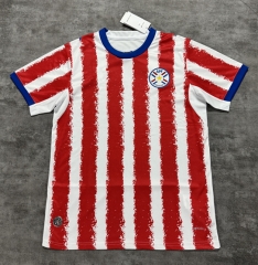 (S-4XL) 2026 Paraguay Home Red&White Thailand Soccer Jersey AAA-4506 (S-4XL) 2026 Paraguay Home Red&White Thailand Soccer Jersey AAA-4506
