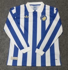 (S-4XL) 150th Anniversary Edition F.C. Copenhagen Blue&White LS Thailand Soccer Jersey AAA-9527 (S-4XL) 150th Anniversary Edition F.C. Copenhagen Blue&White LS Thailand Soccer Jersey AAA-9527