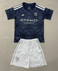 26-27 New York City Away Blue Soccer Uniform-AY 26-27 New York City Away Blue Soccer Uniform-AY