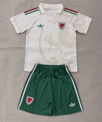 26-27 Wales Away Beige Soccer Uniform-AY 26-27 Wales Away Beige Soccer Uniform-AY