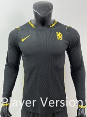 Player version 26 27 Correct Version Chelsea Away Black Thailand LS Soccer Jersey AAA-5486 Player version 26 27 Correct Version Chelsea Away Black Thailand LS Soccer Jersey AAA-5486