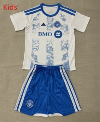 26-27 Montreal Impact Away White&Blue Kids/Youth Soccer Uniform-AY 26-27 Montreal Impact Away White&Blue Kids/Youth Soccer Uniform-AY