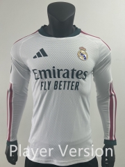 Player Version 26-27 Real Madrid White LS Thailand Soccer Jersey AAA-0871 Player Version 26-27 Real Madrid White LS Thailand Soccer Jersey AAA-0871