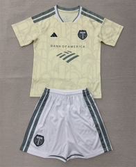 26-27 Portland Timbers Away Light Yellow Soccer Uniform-AY 26-27 Portland Timbers Away Light Yellow Soccer Uniform-AY