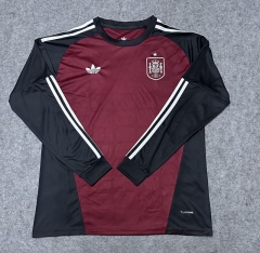 (S-4XL) 26-27 Spain Goalkeeper Maroon LS Thailand Soccer Jersey AAA-9527 (S-4XL) 26-27 Spain Goalkeeper Maroon LS Thailand Soccer Jersey AAA-9527
