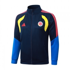 26-27 Columbia Royal Blue Thailand Soccer Jacket Uniform-815 26-27 Columbia Royal Blue Thailand Soccer Jacket Uniform-815