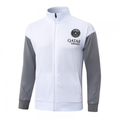26-27 Jordan Paris SG White Thailand Soccer Jacket -815 26-27 Jordan Paris SG White Thailand Soccer Jacket -815