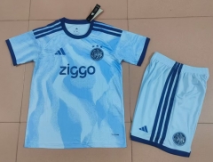 26-27 Ajax Second Away Light Blue Soccer Uniform-718 26-27 Ajax Second Away Light Blue Soccer Uniform-718