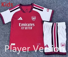 Player Version 26-27 Arsenal Home Red Kids/Youth Soccer Uniform-9527 Player Version 26-27 Arsenal Home Red Kids/Youth Soccer Uniform-9527