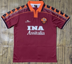 Retro Version 98-99 Roma Home Red Thailand Soccer Jersey AAA-SL Retro Version 98-99 Roma Home Red Thailand Soccer Jersey AAA-SL