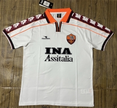 Retro Version 98-99 Roma Away White Thailand Soccer Jersey AAA-SL Retro Version 98-99 Roma Away White Thailand Soccer Jersey AAA-SL